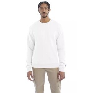 Champion Adult Powerblend Crewneck Pullover Sweatshirt - S600 Men's XL White New